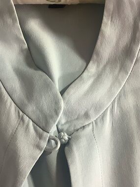 Eileen Fisher 1X pale blue silk jacket and tank